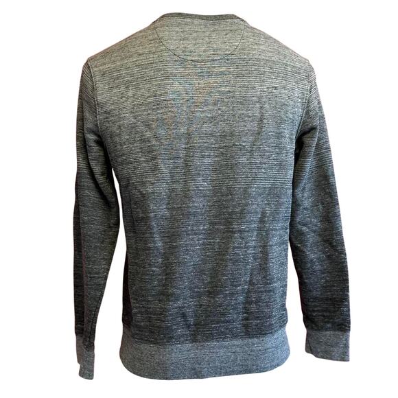 Mens Sweater Size Medium Gray Crew Neck Luxury Gym Ready Athletic Outdoors Fall - Picture 4 of 7